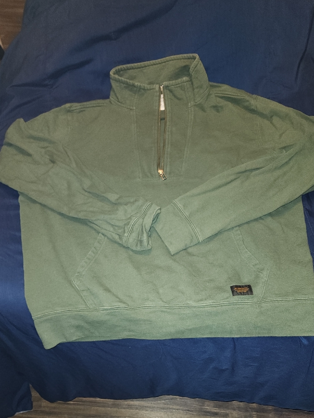 REI Cooperative Men's Olive Green Half-Zip Pullover